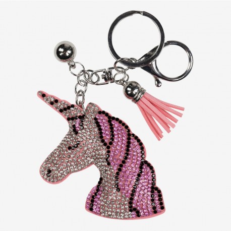 PORTE CLES LICORNE TETE PI
