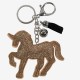 PORTE CLES CHEVAL LBR/SI