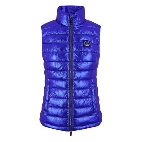 BODYWARMER MADRID JR METALLIC BLUE